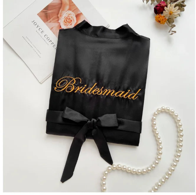 Bride To Be Team Bride Satin-Silk Robe