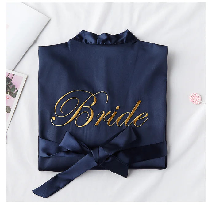 Bride To Be Team Bride Satin-Silk Robe
