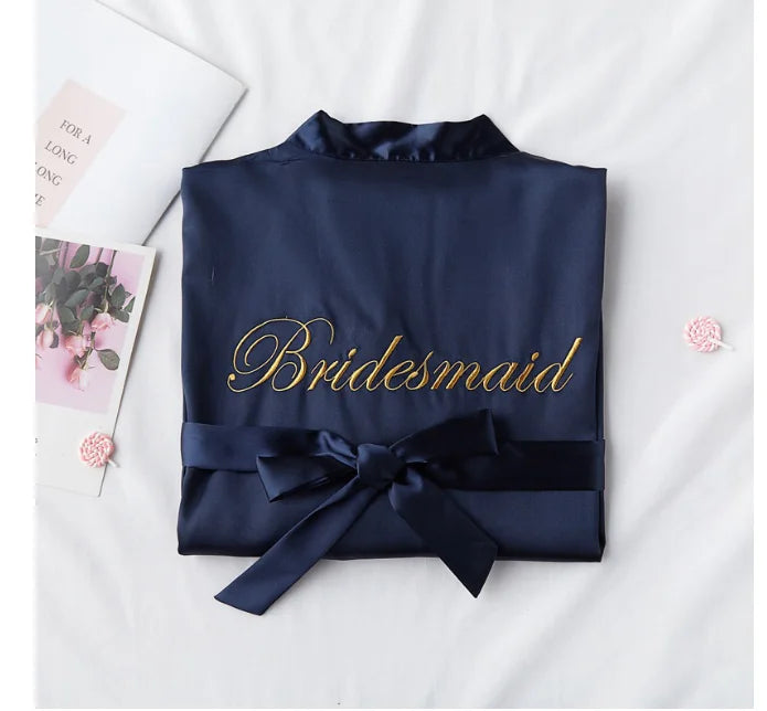 Bride To Be Team Bride Satin-Silk Robe