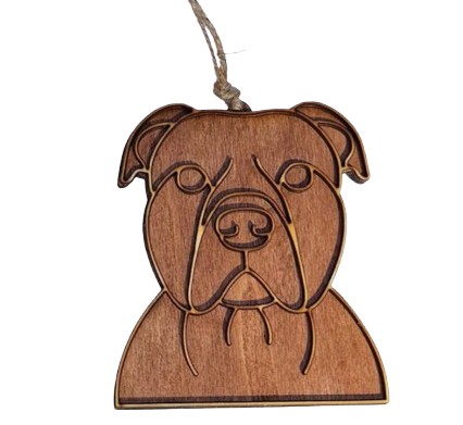 Pitbull Ornament