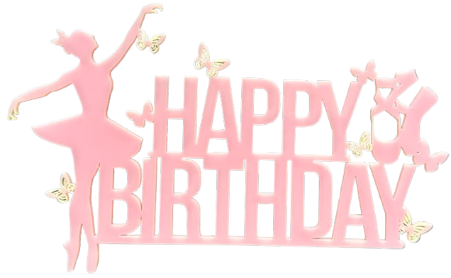 Happy Birthday Ballerina Topper