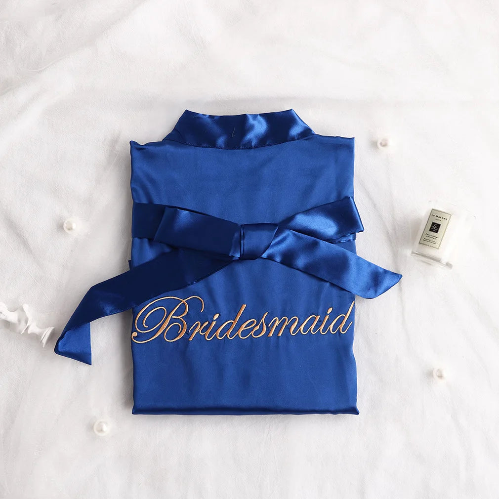 Bride To Be Team Bride Satin-Silk Robe