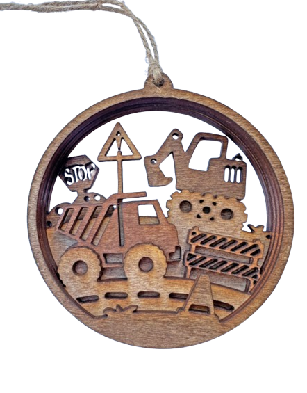 Kids Construction Ornament