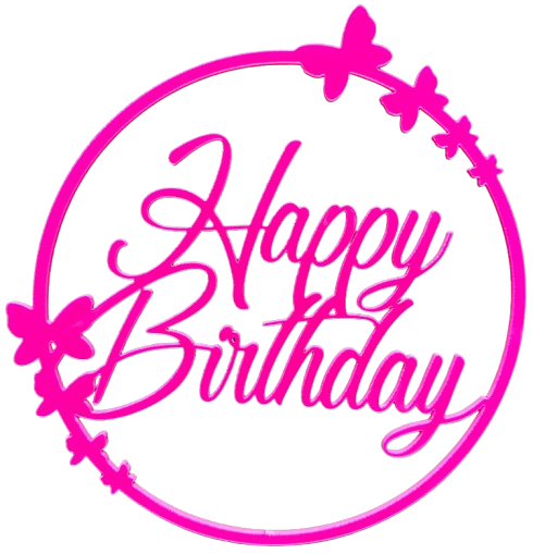 Happy Birthday Butterfly Topper
