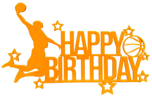 Happy Birthday Basketball Topper