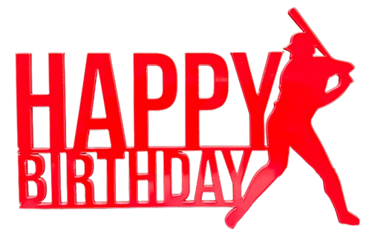 Happy Birthday Baseball Topper