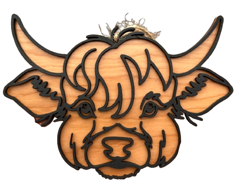 HIGHLAND COW ORNAMENT 3.0