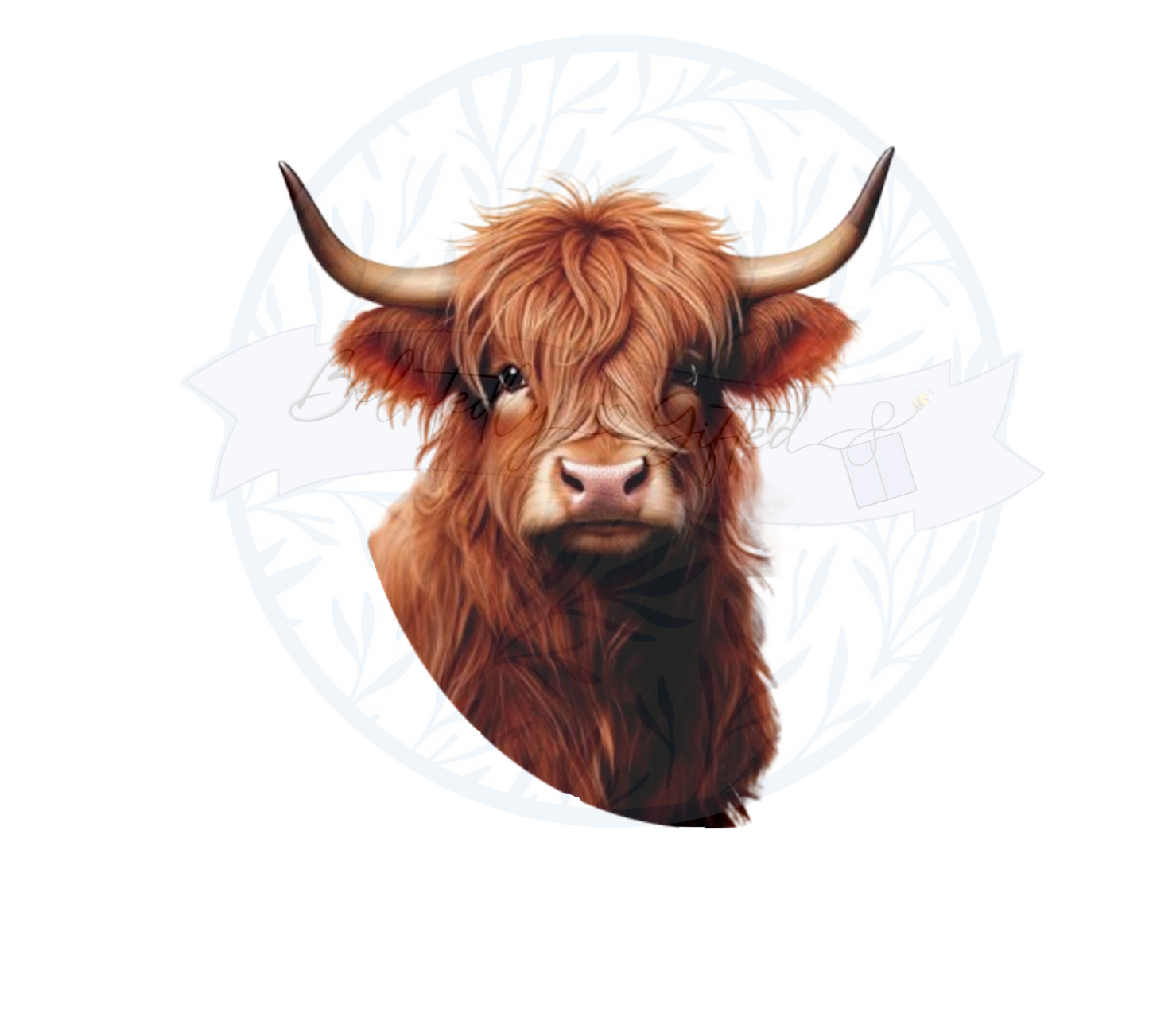 Mentally Ill totally chill Highland Cow Digital Download